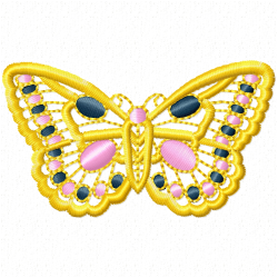 Butterfly Embroidery Design 12